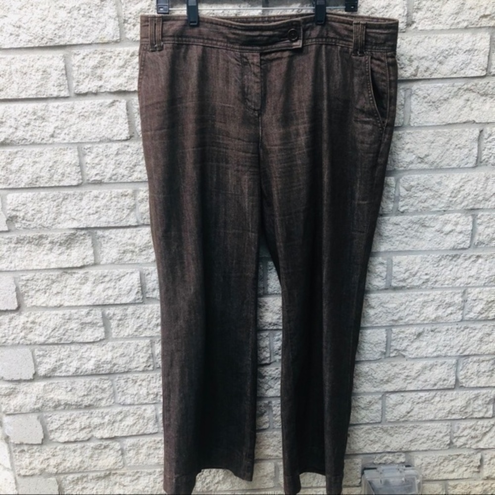 Brown Flare Pants 14P Talbots PM4